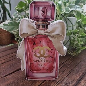 Chanel Pink Perfume Wood Decor